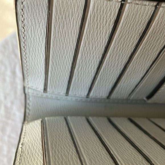 Kate Spade: Black with silver inside wallet- 12 card slot with ID area- coin zip - Picture 15 of 16